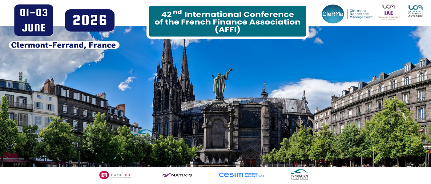 42nd International Conference of the French Finance Association (AFFI)>